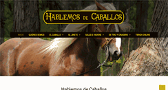 Desktop Screenshot of hablemosdecaballos.com
