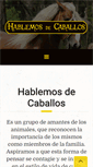 Mobile Screenshot of hablemosdecaballos.com