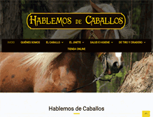 Tablet Screenshot of hablemosdecaballos.com